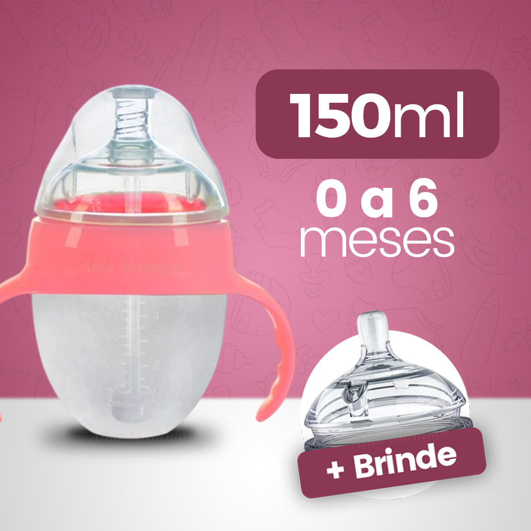 Mamadeira que Imita o Seio Materno • Tetadeira™ (+ Bico extra GRÁTIS) - Ama Mamma