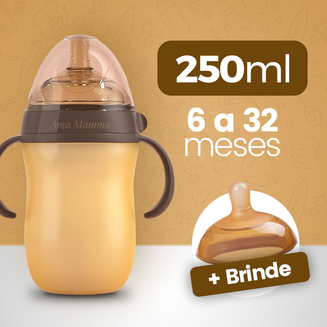 Mamadeira que Imita o Seio Materno • Tetadeira™ (+ Bico extra GRÁTIS) - Ama Mamma