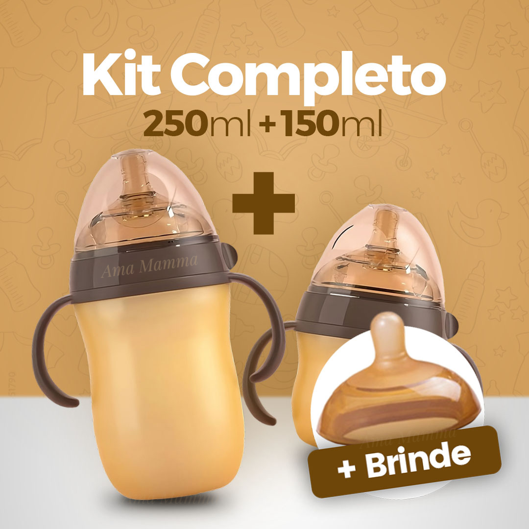 Mamadeira que Imita o Seio Materno • Tetadeira™ (+ Bico extra GRÁTIS) - Ama Mamma