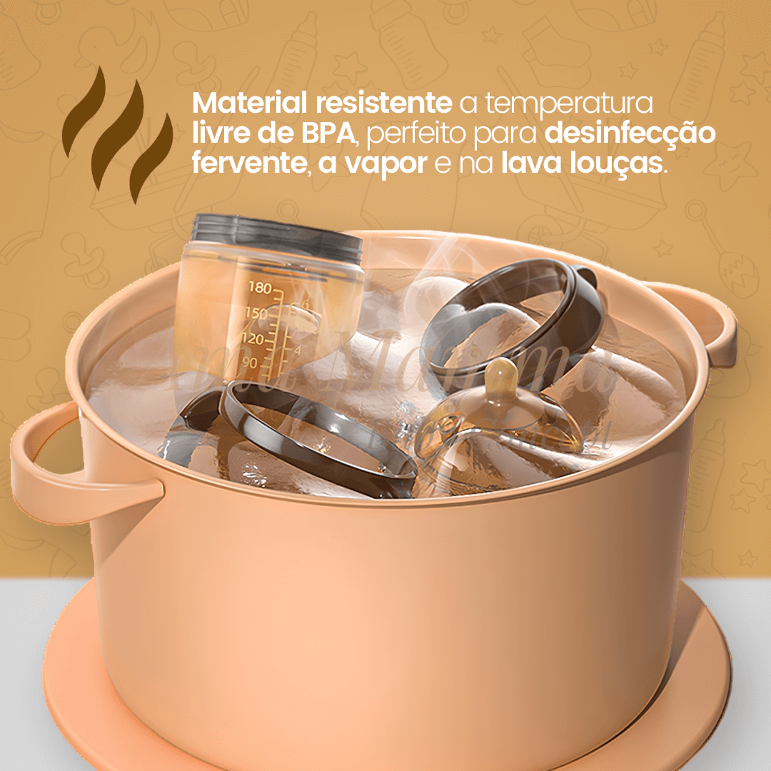 Mamadeira que Imita o Seio Materno • Tetadeira™ (+ Bico extra GRÁTIS) - Ama Mamma