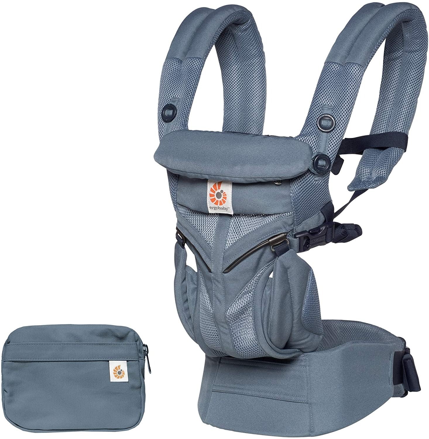 Canguru Ergobaby 4 Posições Omni 360 Air Mesh - Oxford Blue