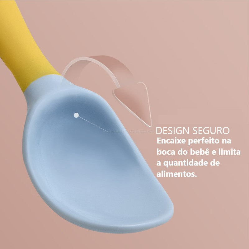 Talheres de Silicone Flexíveis - Ama Mamma
