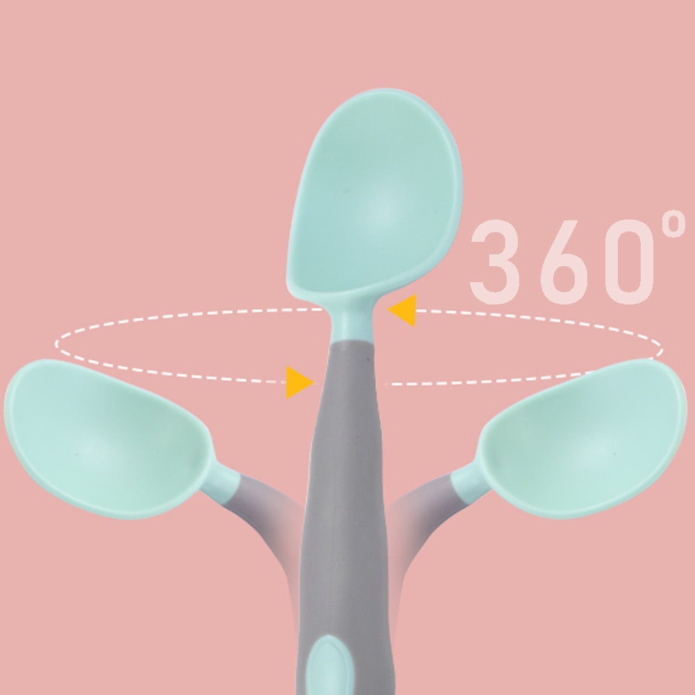 Talheres de Silicone Flexíveis - Ama Mamma