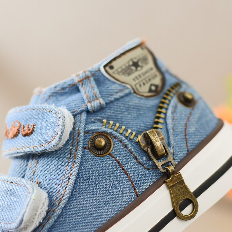 Tênis Infantil Jeans Cano Alto - Ama Mamma