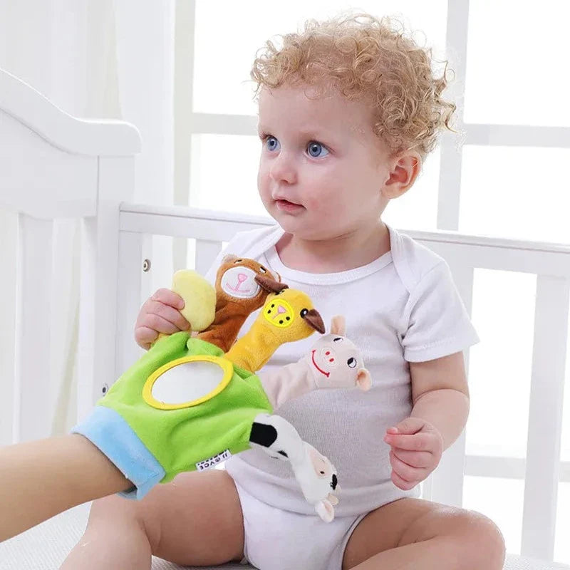 Luva Sensorial Fantoches Bichinhos - Ama Mamma