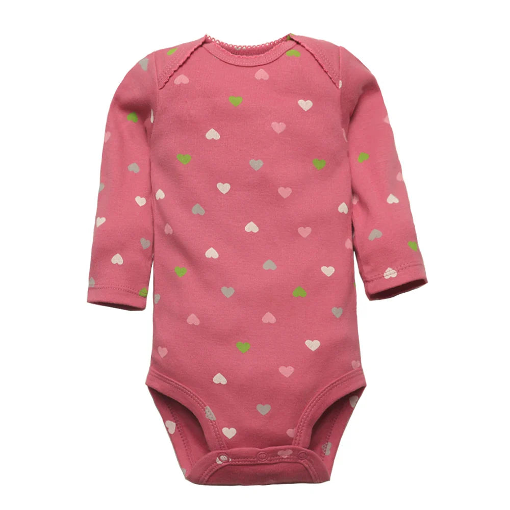 Kit Body Manga Longa para Bebê Meninas 5 Peças - Ama Mamma