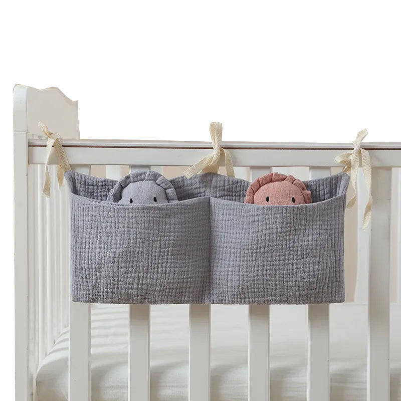 Bolsa de Algodão Organizadora para Berço de Bebês - Ama Mamma