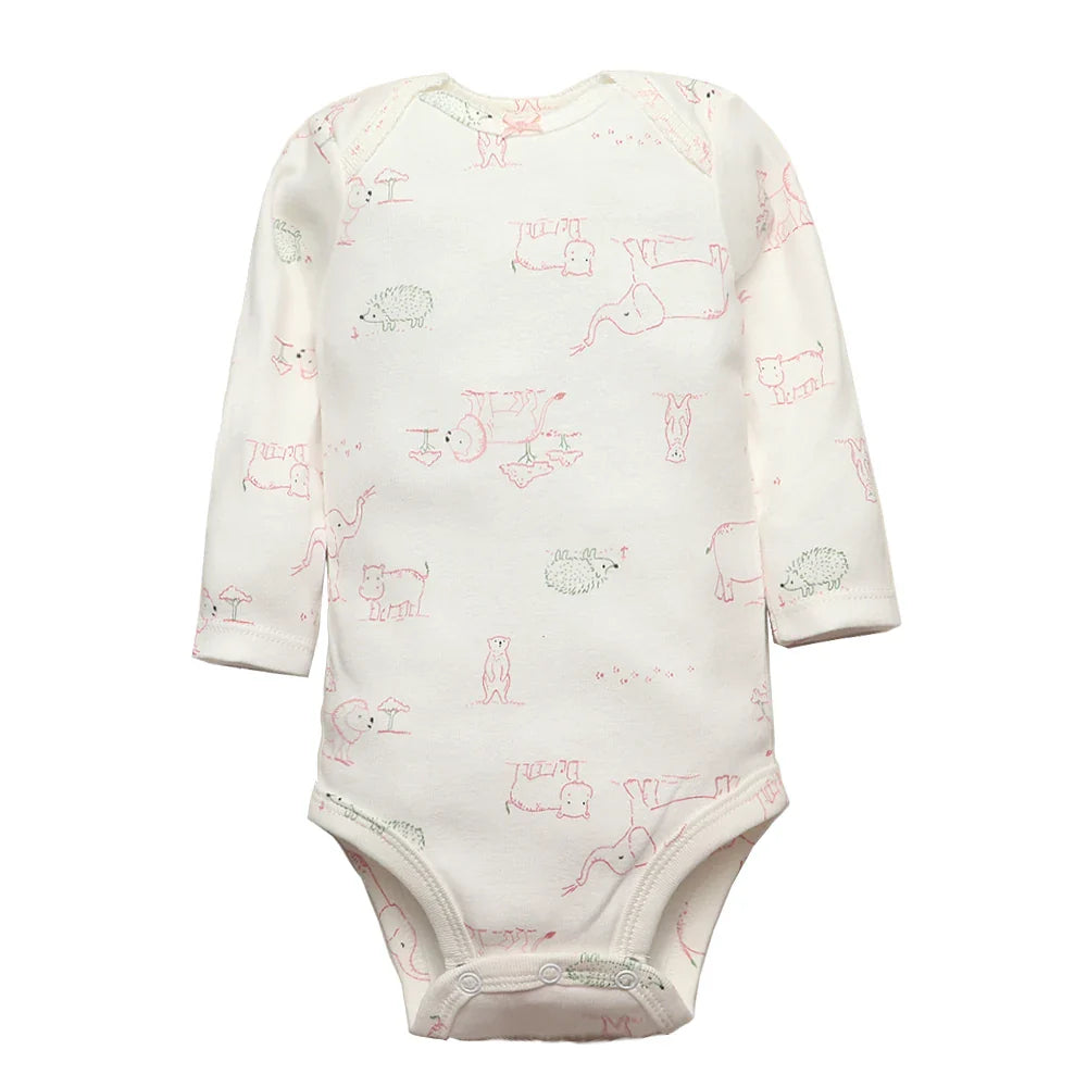 Kit Body Manga Longa para Bebê Meninas 5 Peças - Ama Mamma