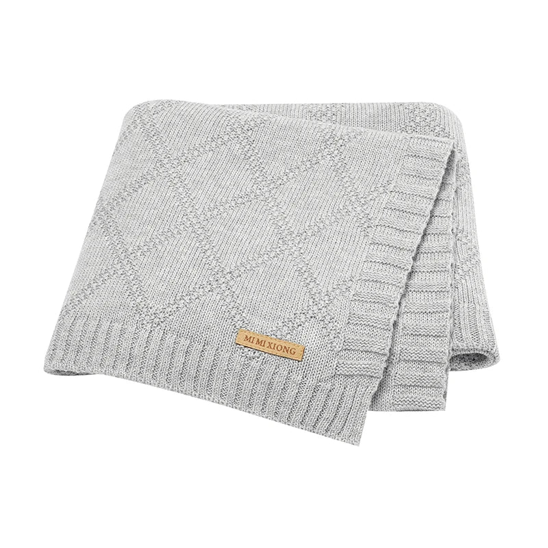 Manta Tricotada Louise Cobertor Recém-Nascido - Ama Mamma