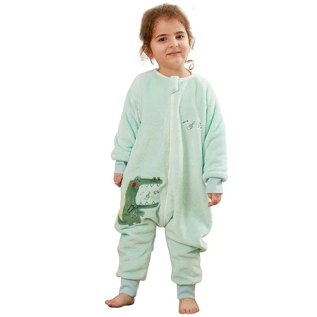 Macacão Pijama de Inverno Infantil Fleece com Zíper Longo - Ama Mamma