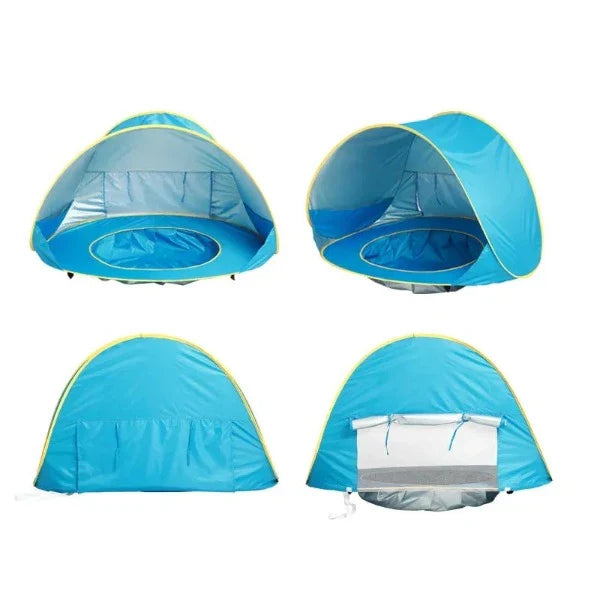 Tenda de Praia com Proteção UV e Mini Piscina para Bebê - Ama Mamma
