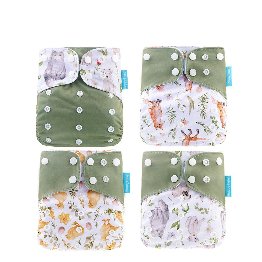 Fralda de Pano Infantil Ecológica e Reutilizável - 4 unidades - Ama Mamma