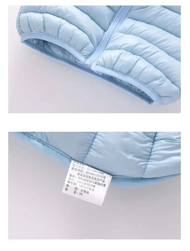 Colete de Inverno Infantil Com Capuz e Zíper - Ama Mamma