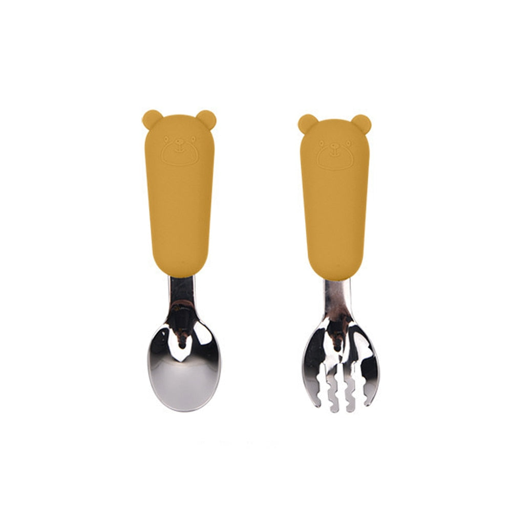 Talheres para Alimentação do Bebê - Meu Ursinho - Ama Mamma