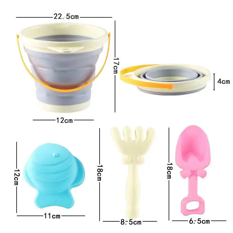 Brinquedo de Praia Baldinho de Areia Retrátil - Ama Mamma