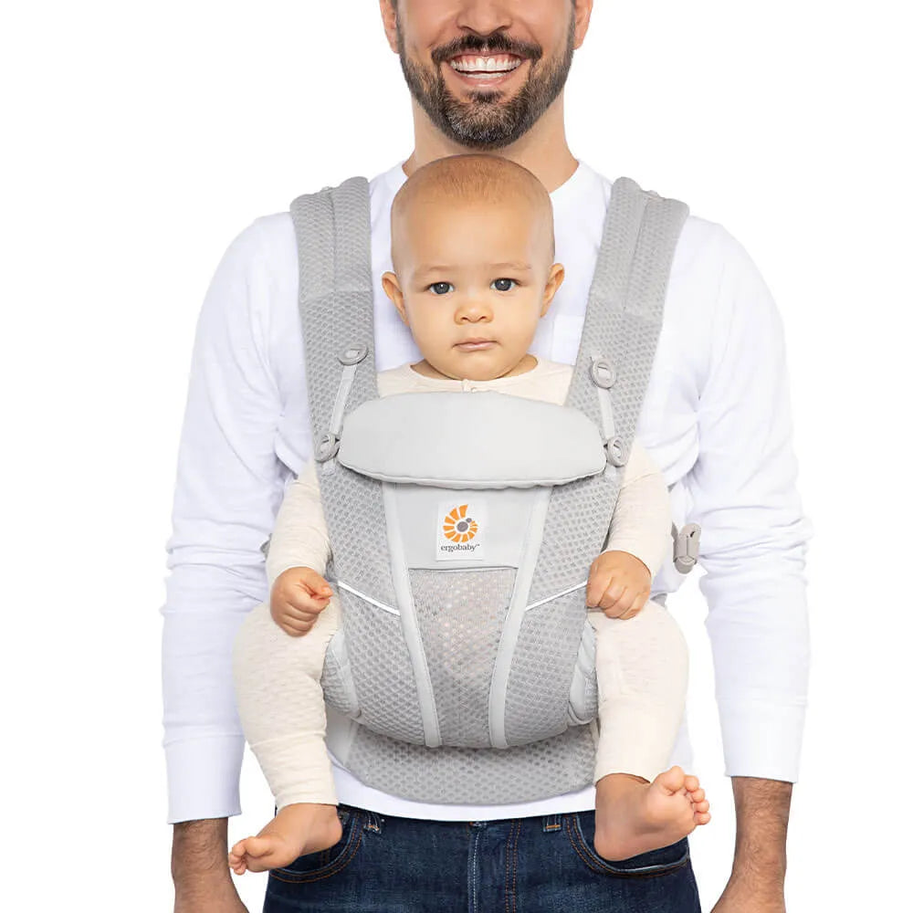 Canguru Ergobaby 4 Posições Omni 360 Air Mesh - Pearl Grey