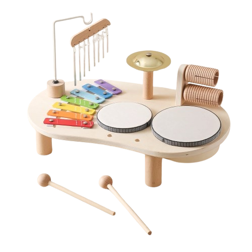 Instrumento Musical Infantil Montessori - Bateria - Ama Mamma