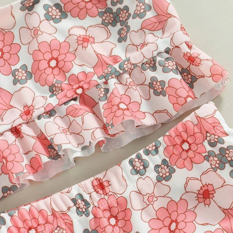 Biquíni com Babados e Estampa Floral Ama Mamma - Ama Mamma