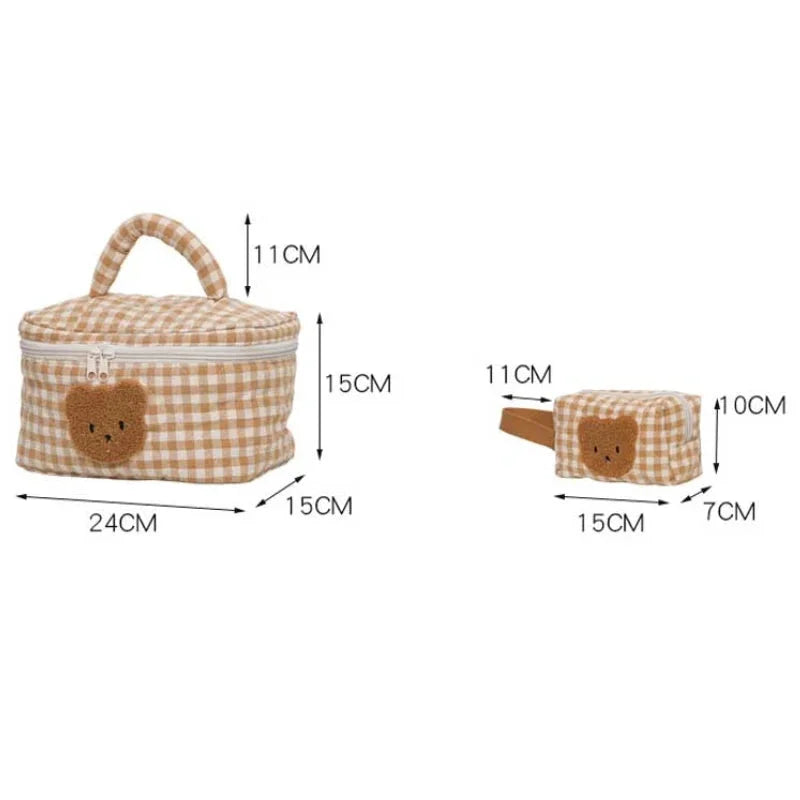 Bolsa Prática Bordada Urso Ama Mamma - Ama Mamma