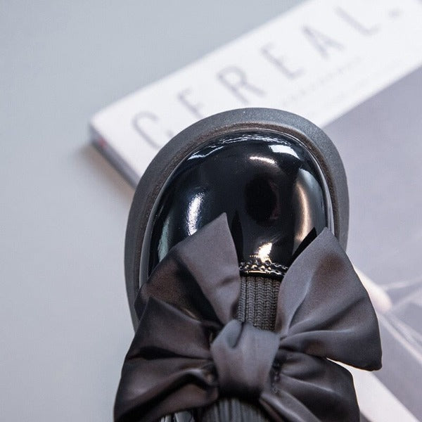 Bota Infantil Feminina Verniz Laço - Ama Mamma