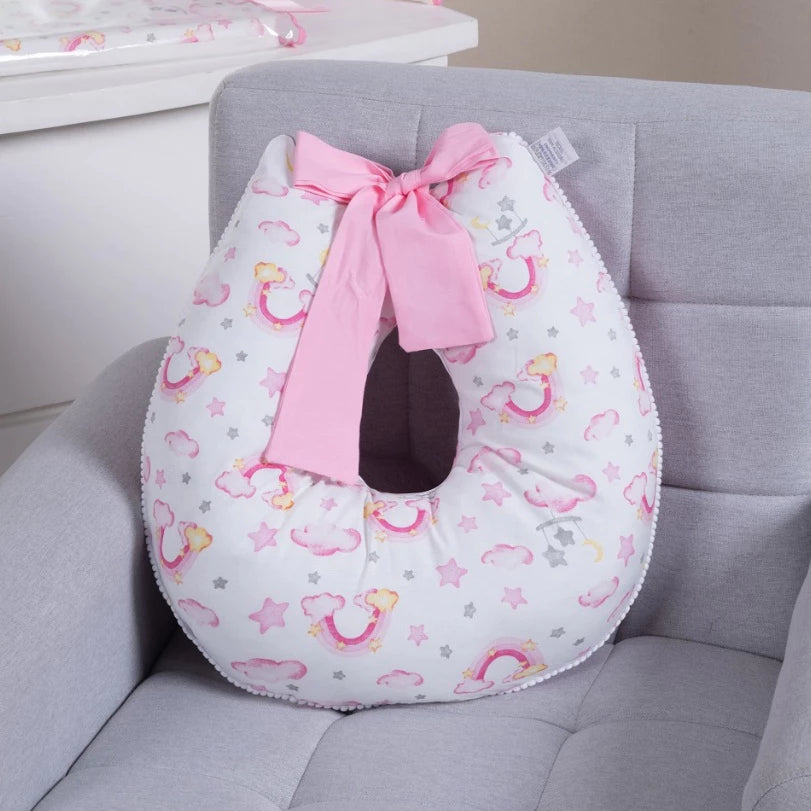 Almofada de Amamentação com Laço 100% Algodão com Zíper - Ama Mamma