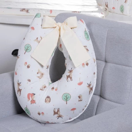 Almofada de Amamentação com Laço 100% Algodão com Zíper - Ama Mamma