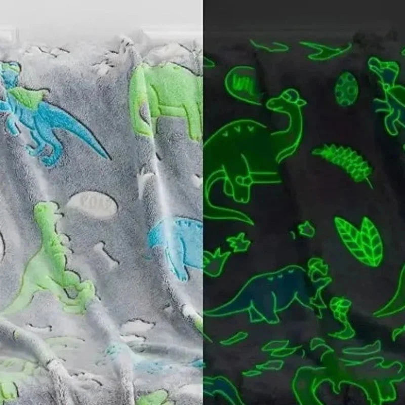 Cobertor Brilhante no Escuro Unicórnio e Dinossauro Ama Mamma - Ama Mamma