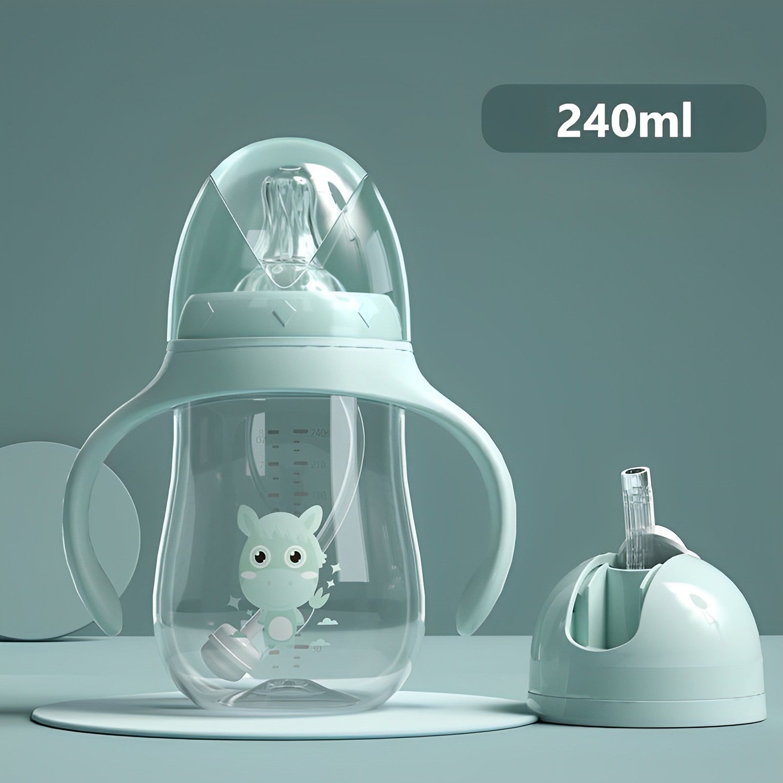 Copo de Treinamento Infantil Antivazamento com Canudo - Ama Mamma