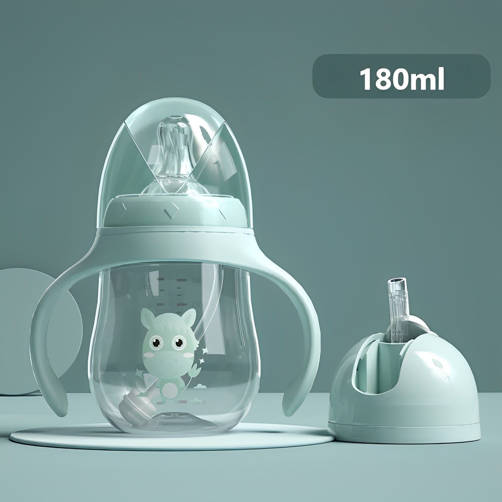 Copo de Treinamento Infantil Antivazamento com Canudo - Ama Mamma