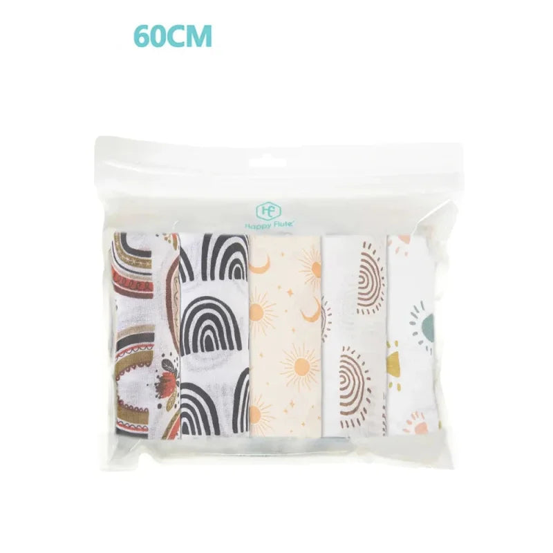 Cueiros Macios 5 Peças em Algodão e Bambu - Conforto e Suavidade Ama Mamma - Ama Mamma