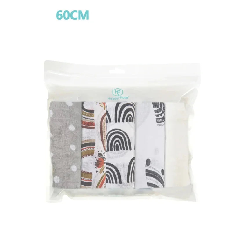 Cueiros Macios 5 Peças em Algodão e Bambu - Conforto e Suavidade Ama Mamma - Ama Mamma