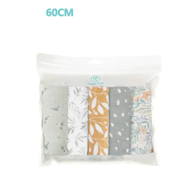 Cueiros Macios 5 Peças em Algodão e Bambu - Conforto e Suavidade Ama Mamma - Ama Mamma