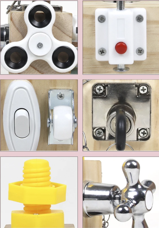 Bloco Montessori de Treinamento de Habilidades - Ama Mamma