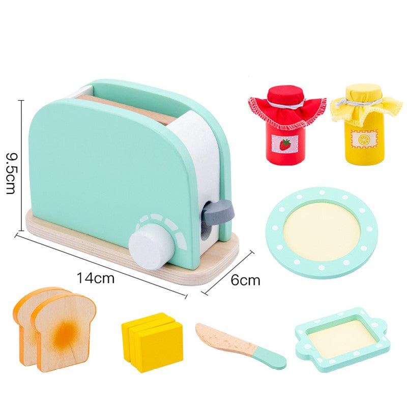 Kit Cozinha Montessori em Madeira Torradeira - Ama Mamma