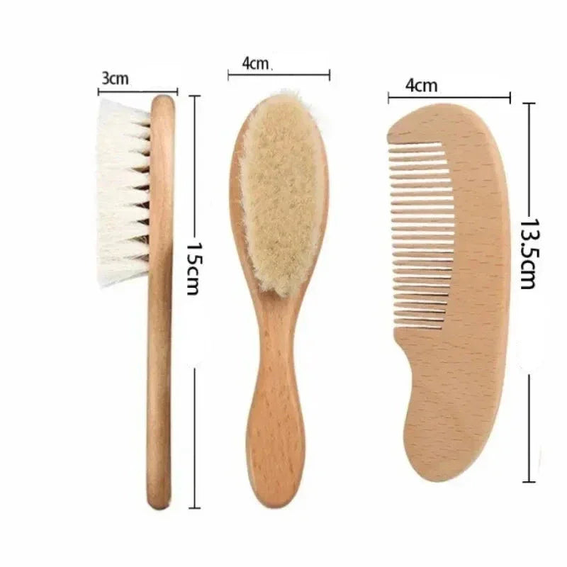 Kit de Higiene Capilar para Recém-Nascidos em Madeira Ama Mamma - Ama Mamma