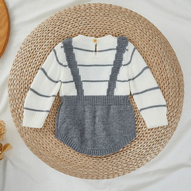 Macacão Tricot Listrado Confort Elegance para Bebê Ama Mamma - Ama Mamma