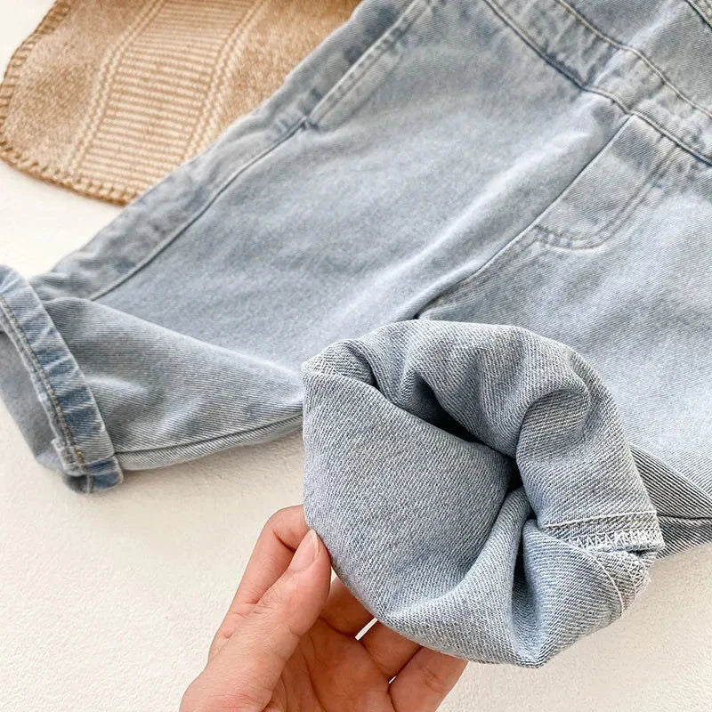 Macacão Jardineira Confortável Estilo Jeans Ama Mamma - Ama Mamma