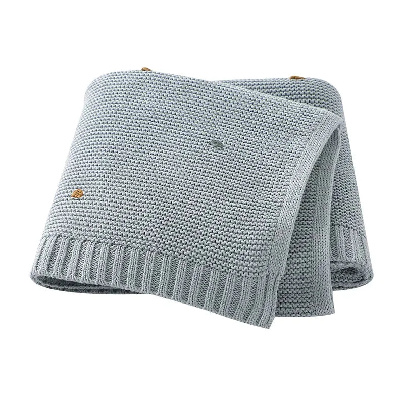 Manta Tricot com Bolinhas Coloridas para Bebê Ama Mamma - Ama Mamma