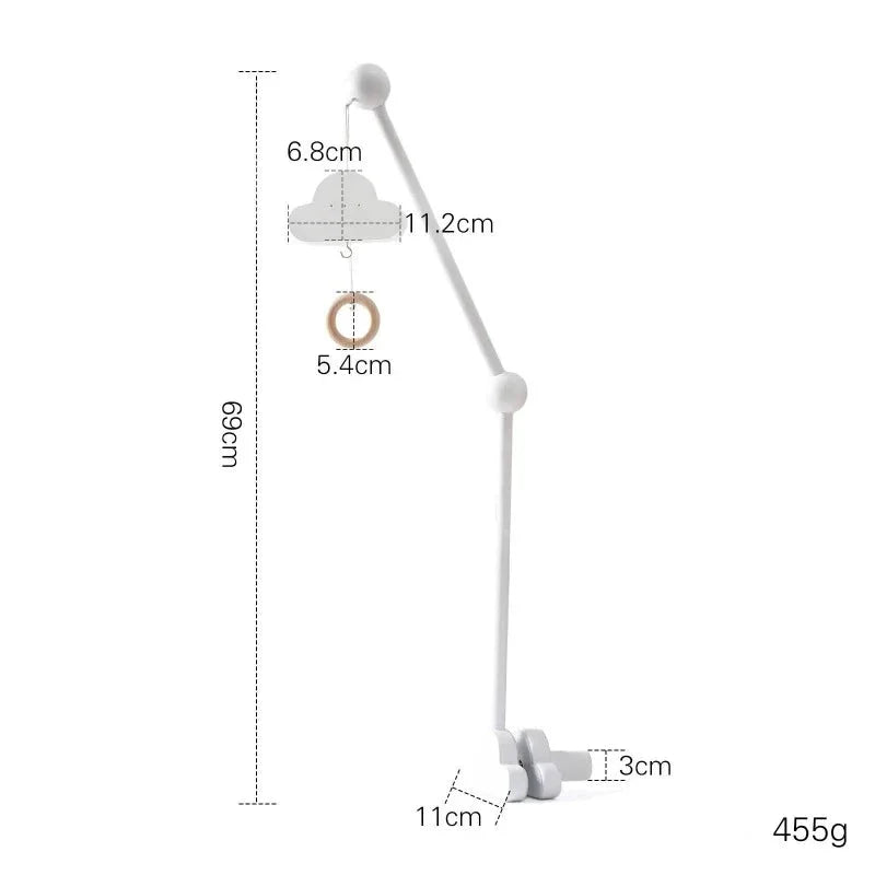 Mobile de Berço Estimulante com Chocalhos e Suporte de Madeira Ama Mamma - Ama Mamma