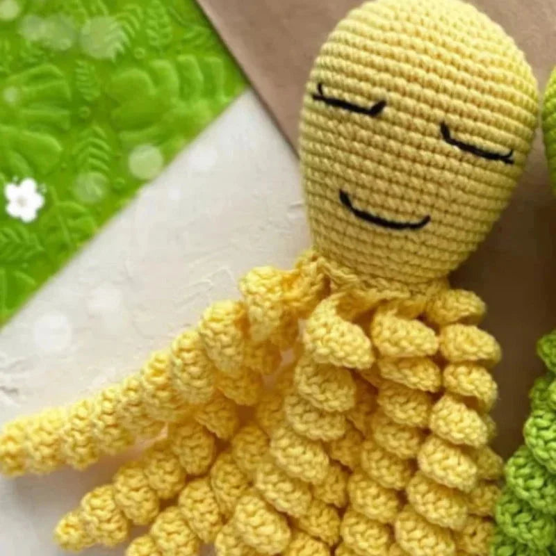 Pelúcia Crochê Polvo Encantado para Bebês Ama Mamma - Ama Mamma