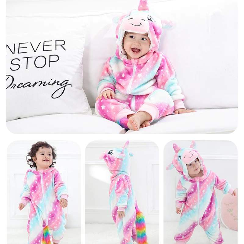 Pijama-Fantasia de Bichinhos de Plush para Bebês c/ Capuz - Ama Mamma