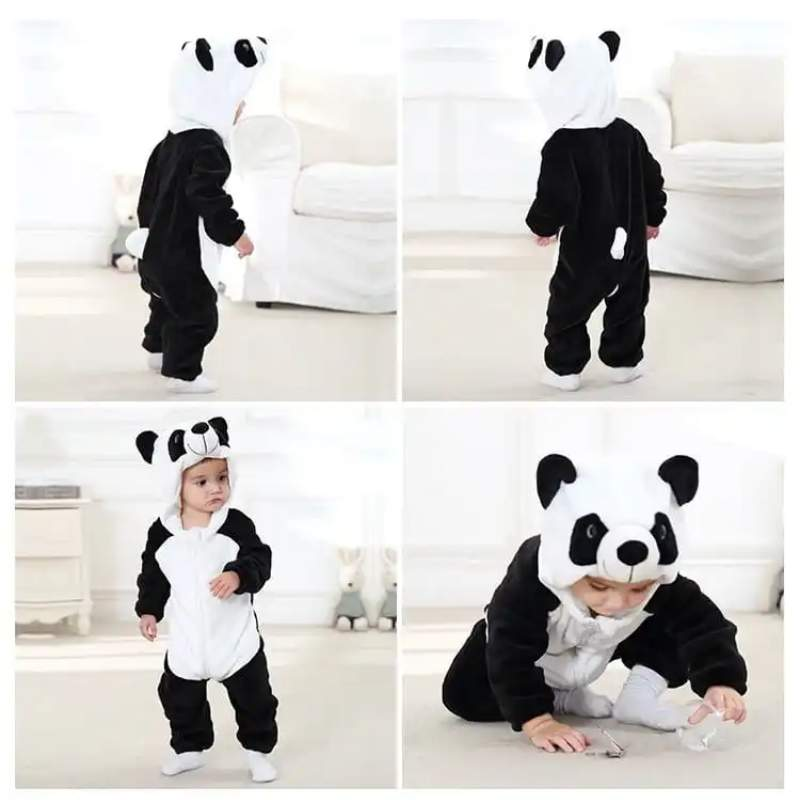 Pijama-Fantasia de Bichinhos de Plush para Bebês c/ Capuz - Ama Mamma