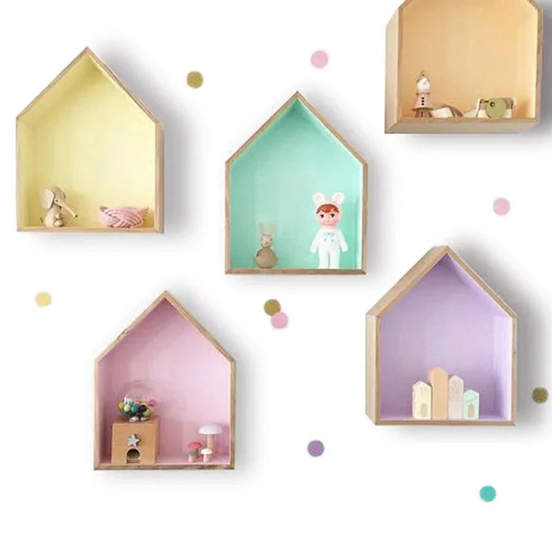 Prateleira Criativa de Parede em Forma de Casa Ama Mamma - Ama Mamma