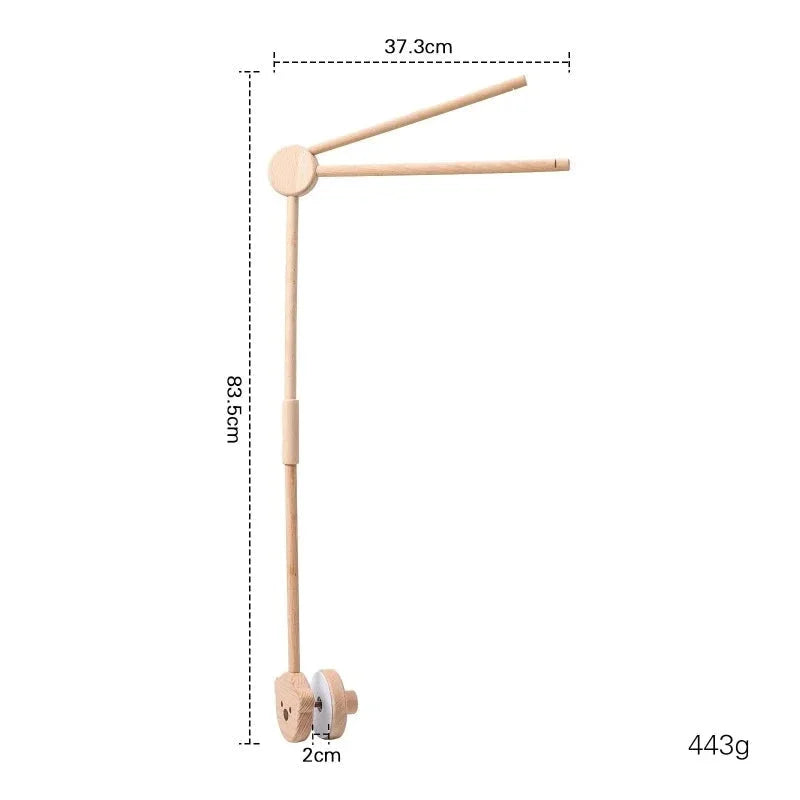 Suporte de Berço para Brinquedos Pendentes em Madeira Ama Mamma - Ama Mamma