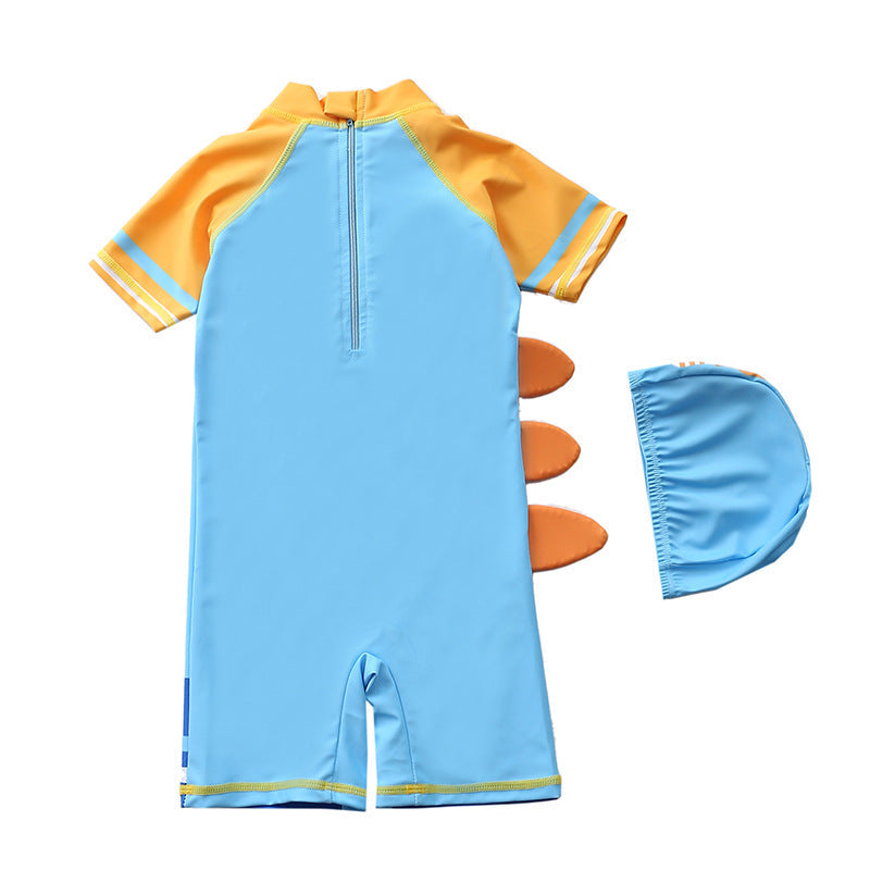 Macaquinho de Praia Infantil Manga Curta Dino Astronauta - Ama Mamma