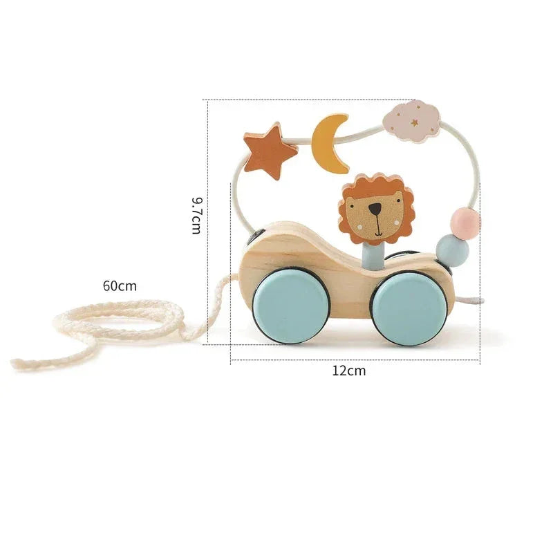 Trenzinho de Madeira Criativo com Tema Infantil Ama Mamma - Ama Mamma