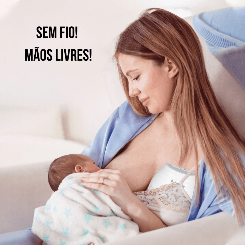 Bombinha de Tirar Leite Elétrica 180ml + 10 Sacos Armazenamento Leite - Ama Mamma