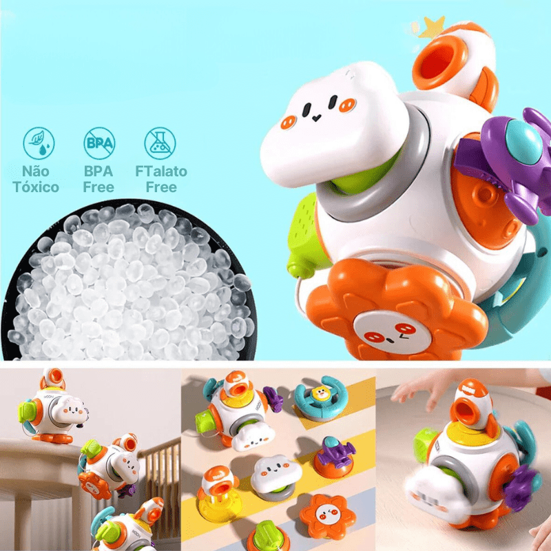 Brinquedos Montessoriano | Desenvolvimento Sensorial Cubo 6 x 1 - 0~36 Meses - Ama Mamma