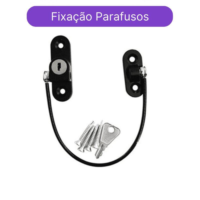 Trava de Segurança para Bebês Cabo de Aço com Chaves - Ama Mamma - Ama Mamma