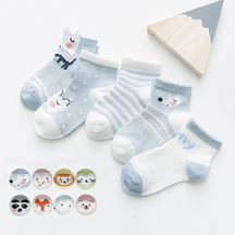 Kit 5 pares de Meia Baby Bichinhos - Ama Mamma